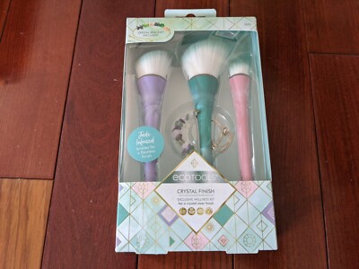 Ecotools Crystal Finish Exclusive Wellness Kit w/Jade Infused Bristles NEW