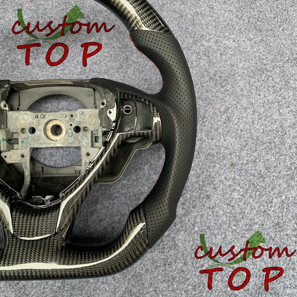 Fit for Acura RDX TL ILX ZDX 2009-2022 Real Carbon Fiber Steering Wheel - Image 4 of 4