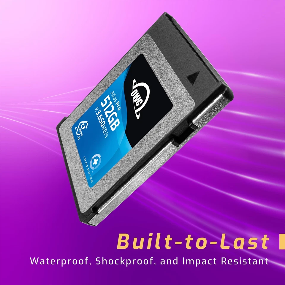 OWC 512GB Atlas Pro High-Performance CFexpress 4.0 Type B Memory Card - Image 3 of 4