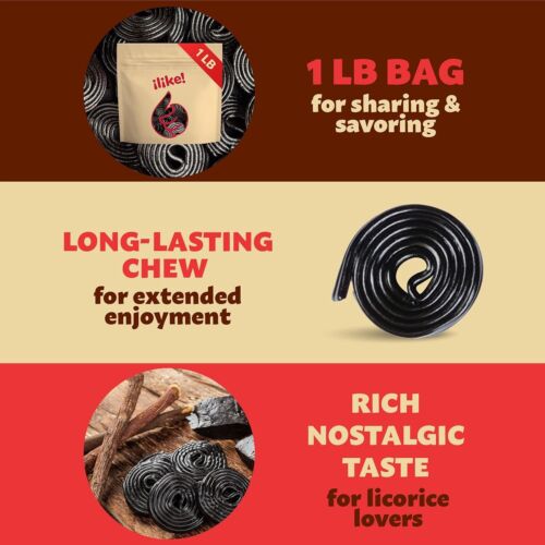 Broadway Wheels Borsa da 1 Libbra, Caramelle alla Liquirizia Nera - Foto 4 di 7