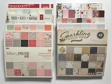 My Mind's Eye 12x12 Paper Pad-Variations-Lost & Found 3 Ruby, Lost & Found Ruby,