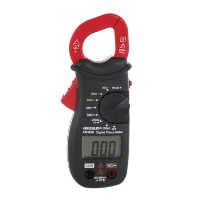 Hyper Tough Digital Clamp Meter Electrical Wire Current Tester with LCD Screen