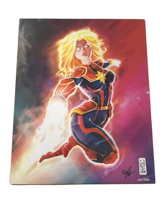 BAM BOX EXCLUSIVE CAPTAIN MARVEL LIMITED EDITION 8x10 COMES WITH C.O.A