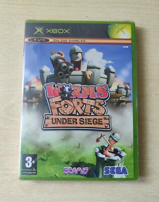 WORMS FORTS UNDER SIEGE XBOX ITALIAN VERSION NEW SEALED PAL