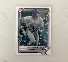 Austin Martin 2021 Bowman 1st Prospect  #BP-87 RC Blue Jays
