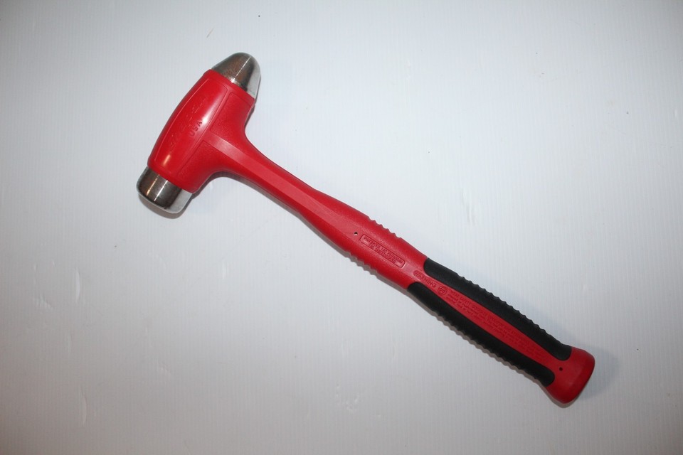 Snap On Tools USA HBBD40 RED Soft Grip 40 Oz Dead Blow Ball Peen Hammer