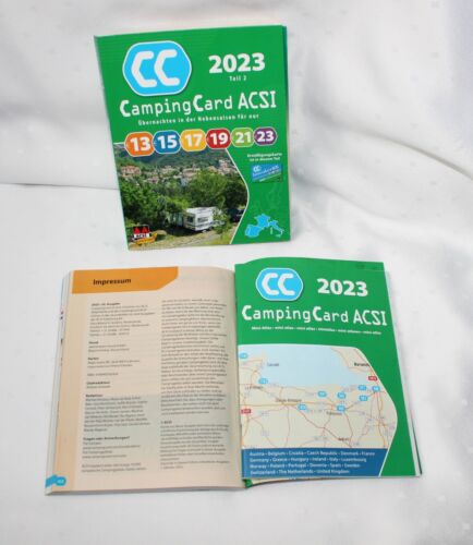 CC Camping Card Acsi  2023 Teil 1 u 2 mit Miniatlas - Bild 1 von 4