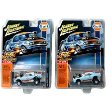 2024 Johnny Lightning DOUBLE TAKE 1967 Chevy Camaro Gulf CS Customs Exclusive 