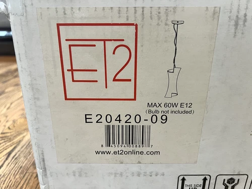 ET2 Contemporary Light E20420-09 Conico Pendant Satin Nickel Same Zaneen Twister - Picture 1 of 3