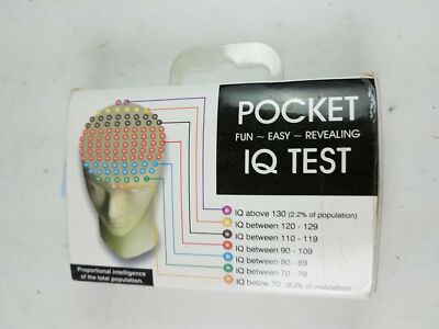 Pocket IQ Test Fun Easy Revealing IQ Test 9318011004391  IQTEST IQTEST