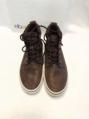 Sperry Topsider Halyard High Top Sneaker Boot Men’s Size Brown