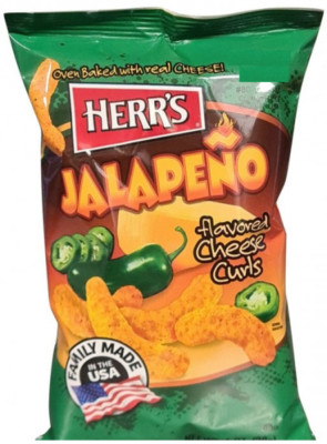 5 x Herr's Jalapeno Flavored Cheese Curls (170 g. USA)