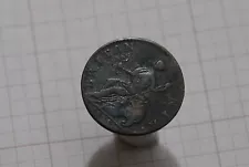 🧭 🇺🇸 USA COLONIAL EVASION HALF PENNY 1775 SHARP DETAILS B73 #K6283