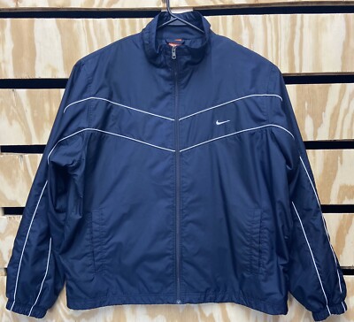 La Iglesia Aclarar Maldición Nike The Athletic Dept. Mens Navy Windbreaker Track Jacket US Size XXL |  eBay