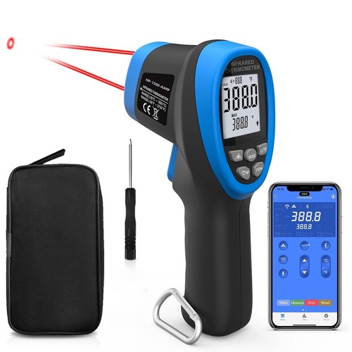 Digital Infrared Thermometer Laser Pyrometer Temperature Gun Industry 2732℉ APP