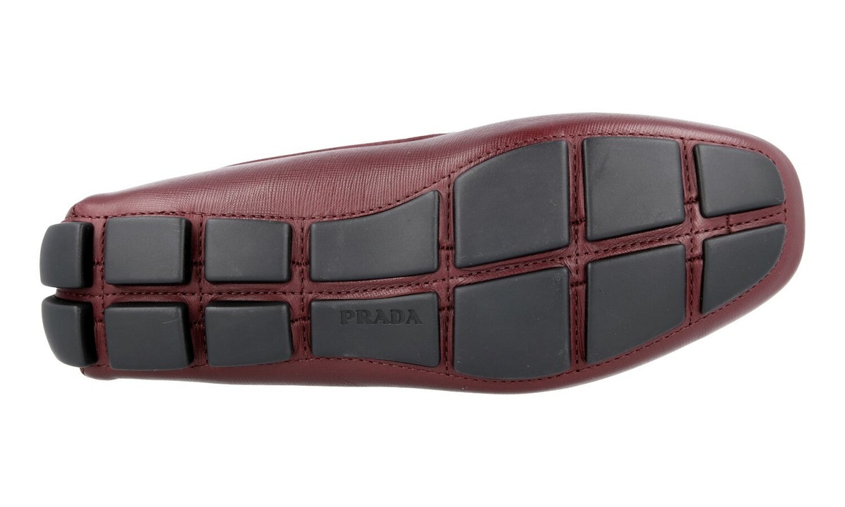 Prada Saffiano Burgandy drivers / loafers Burgundy Suede Loafers | PRADA main image 4