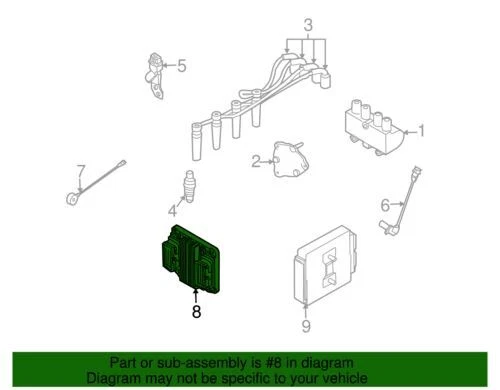 Genuine GM 2004-2005 Chevrolet Aveo Base Engine Control Module Assembly 96499747 - Image 2 of 2