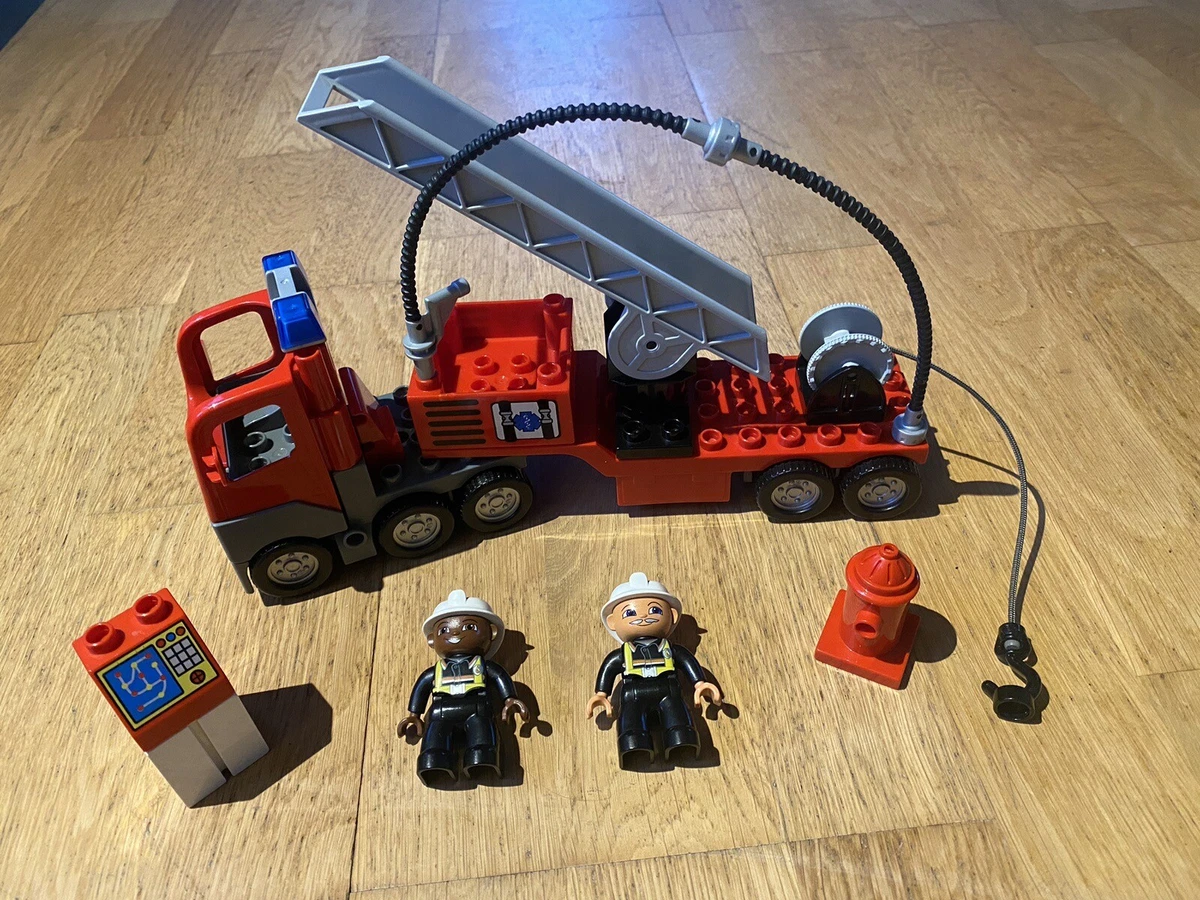 Large Lego Duplo 4681 Lego Ville Fire Engine Truck with