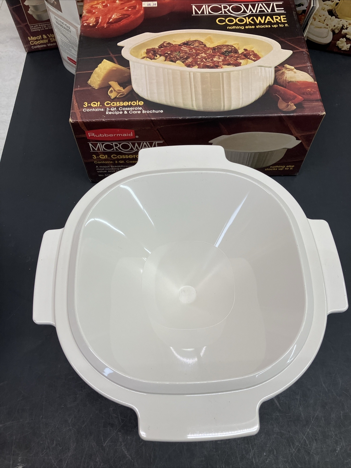 Rubbermaid Microwave Cookware 3QT Casserole Veggie Steamer Popcorn