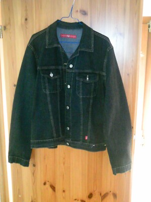 Jeans Jacket - Marke Eleven, Farbe schwarz, 98% Leinen 2% EA, Size L, neu