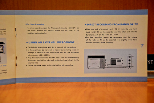TOSHIBA "IC Cassette Recorder KT-270" Libretto Vintage da Collezione Originale - Imagen 6 de 8