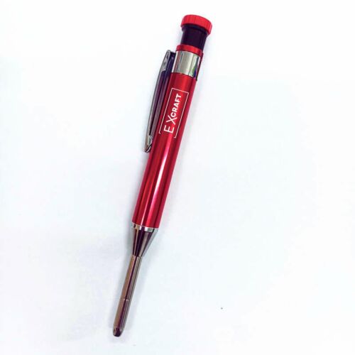 Red Premium Metal Mechanical Carpenter Pencil Deep Hole with Built-in Sharpen... - Picture 4 of 6