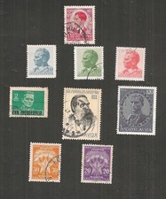 YOUGOSLAVIE YUGOSLAVIE LOT de 9 timbres anciens