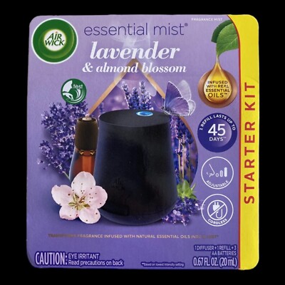 Air Wick Essential Mist Lavender & Almond Essential Oils Diffuser Air Freshener