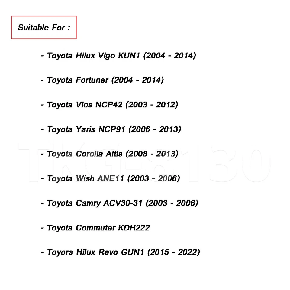 Espejo retrovisor 87810-06041 apto para Toyota Hilux Vigo Revo Fortuner Yaris Foto 2 de 4