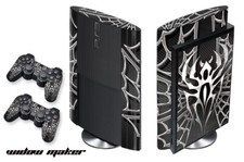 Skin Decal Wrap For PS3 Super Slim PlayStation 3 Console  Controller WidowMkr