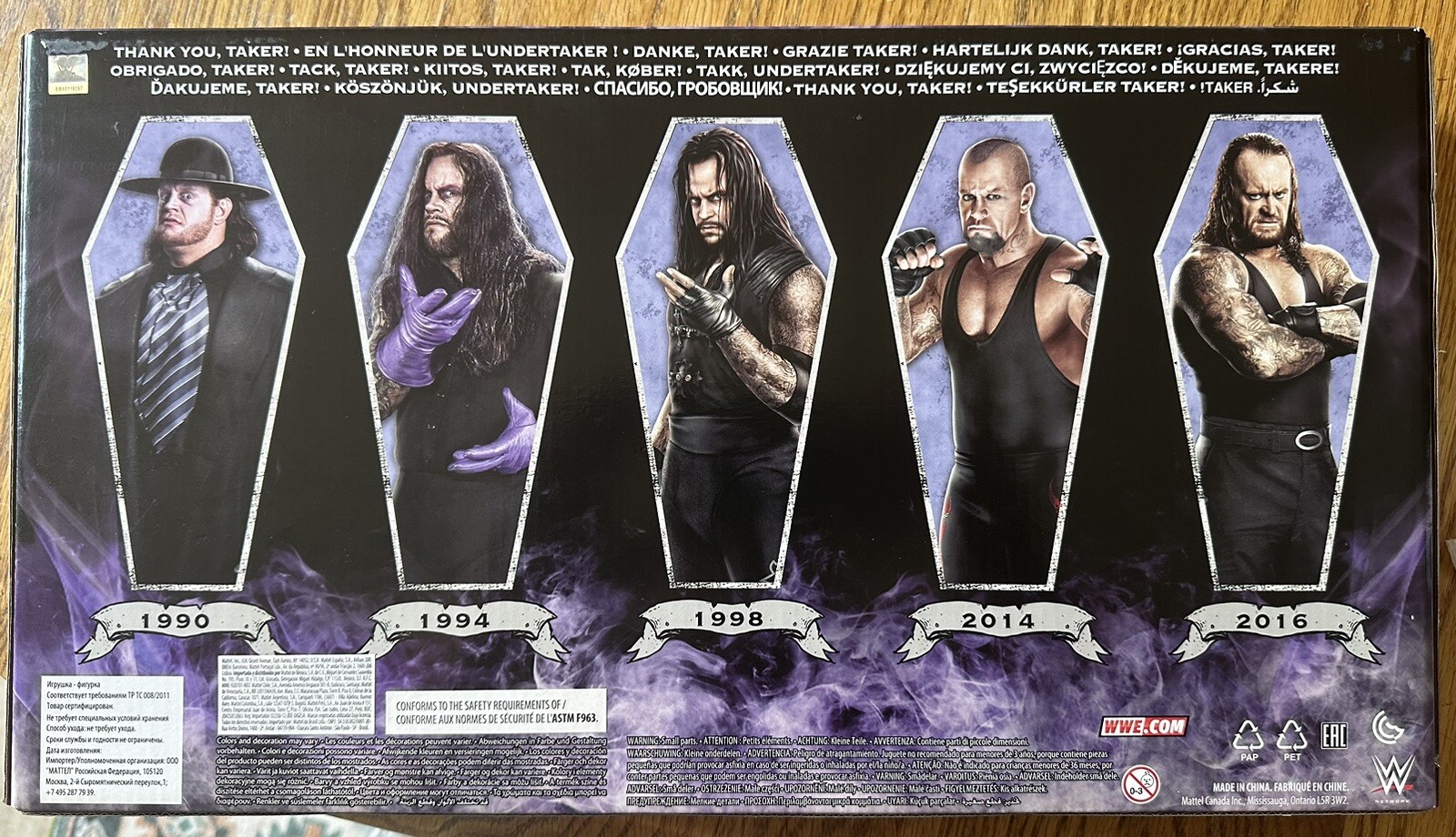WWE UNDERTAKER Action Figure Network Spotlight 5-PACK Mattel Elite 2017 NEW RARE