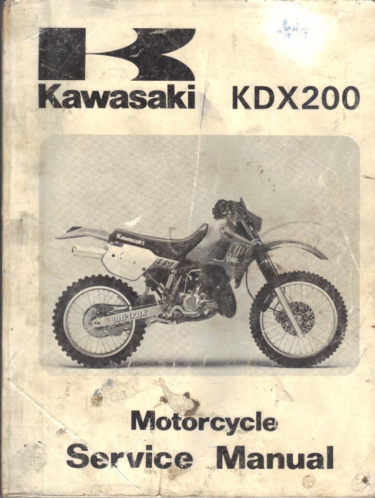 Norton Secured - powered by Verisign. Kawasaki Kdx200 E1 1989 Factory  Work-shop Manual Repair ...