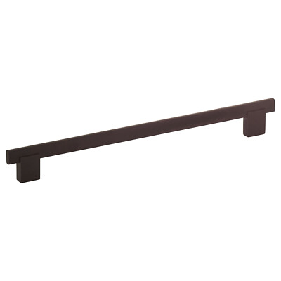 Rok Contemporary Euro Bridge Style Metal Pull, 11-3/8'' (288 mm) Overall Length