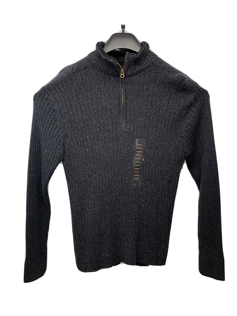 8yards Men's RIBMOCK Big & Tall Quarter-Zip Mock-Neck