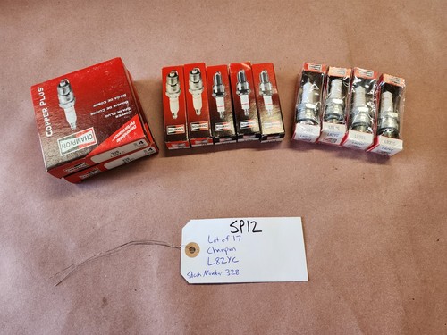 QUANTITY OF 17 CHAMPION L82YC SPARK PLUGS, 328, NEW/NEVER USED, SP12 - 第 1/9 張圖片