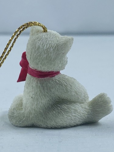 Statuina Gatto Gattino Enesco Calico Vintage 'Gattino a Tavola' Ornamento - San Valentino - Foto 5 di 14