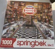 Springbok "Dubble Bubble" Gum/Gumball Machines Candy Store1000 Piece Puzzle used