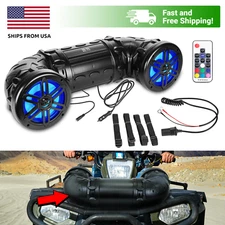 Belva BPS8RGB 600W Dual 8-inch ATV/UTV/Powersports Sound System with LED Lights