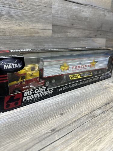 J.E Fortin Freightliner Tractor Trailer Ertl Die-Cast Metal Promotions DCP 1:64 - Picture 3 of 12