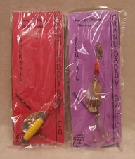 2 GRAND DADDY BAIT YELLOW BEAD HANDMADE MUSKY LURES