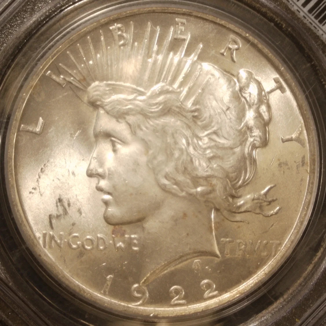 1922 P Peace Silver Dollar PCGS MS-63