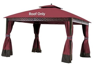 SCOCANOPY Replacement Top for 10X12Ft Oakmont Gazebo L-GZ1188PST Burgundy