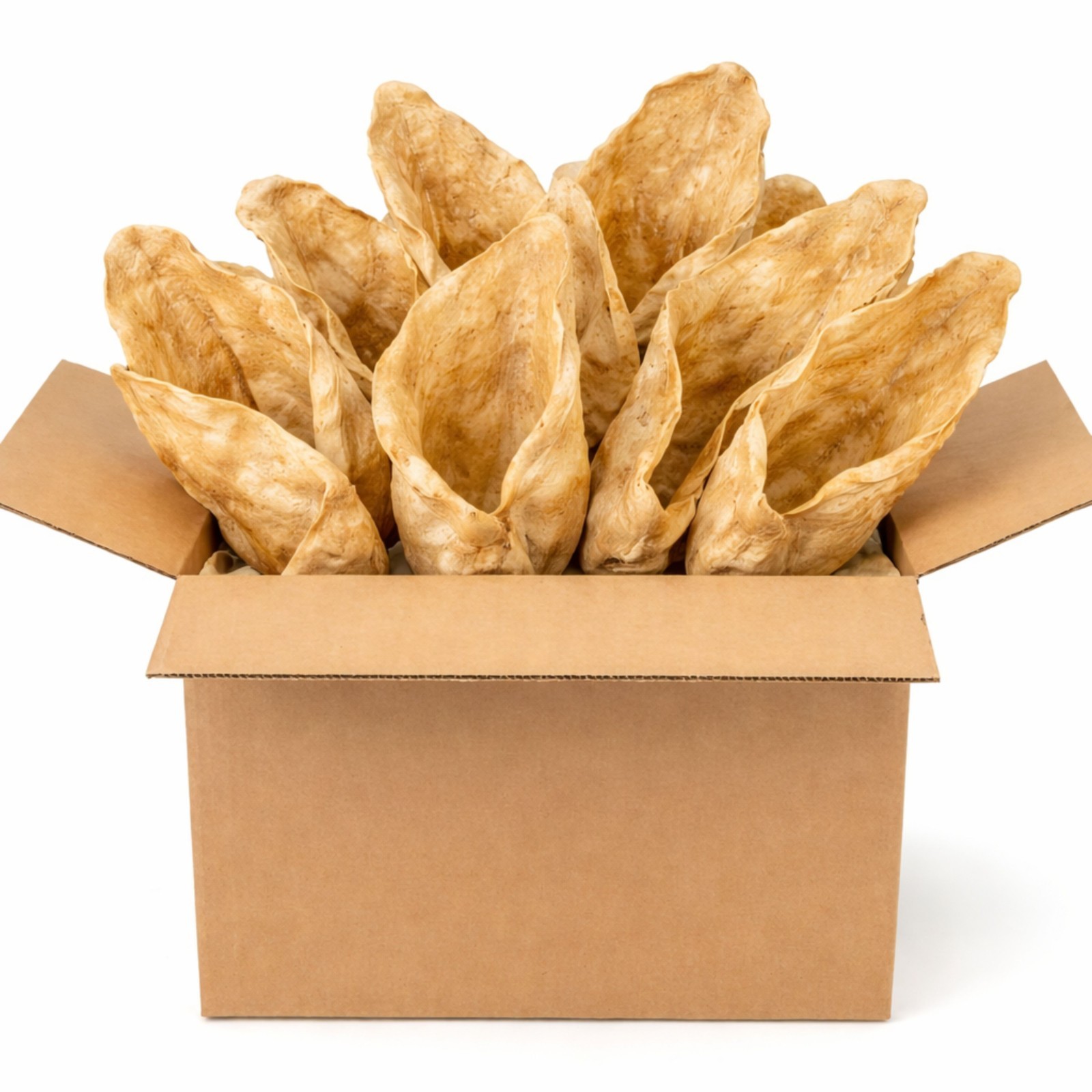 Bulk 8" Cow Ears Dog Chews – Natural Grass-Fed, Unbleached, Premium Treats 50 Ct