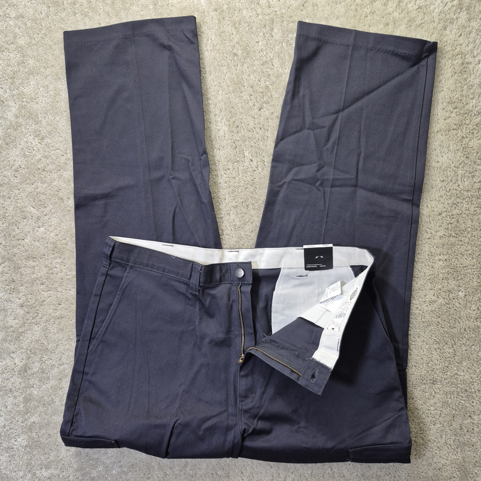 DICKIES Work Pant Premium Industrial Cargo Mens 38/34 Gray C