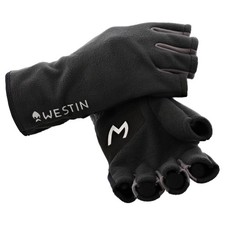 Guantes Westin HLF Fleece carbon black pesca al aire libre invierno