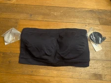 Truekind Large NWT Convertible Strapless Bandeau Bra black