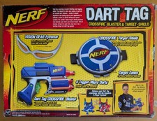 Nerf Dart Tag Crossfire Blaster and Target Shield SEALED, NEW
