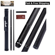 Carbon Fiber Pool Cue with Stick Low Deflection Shaft - 58 Inch Billiard Cue ...