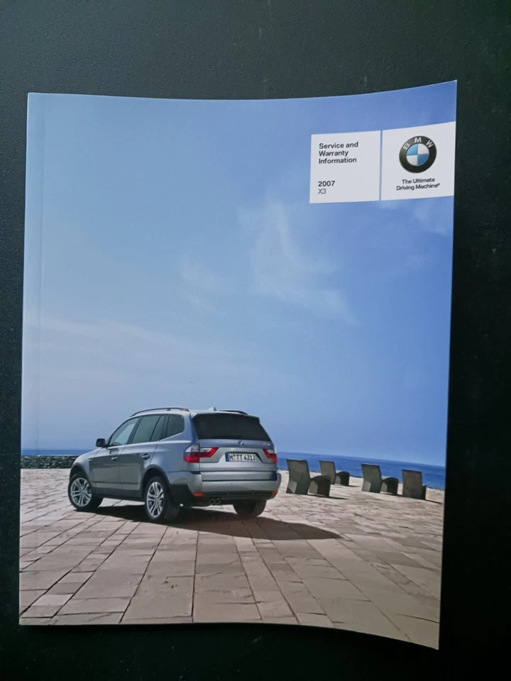 BMW X 3 2007 juego de guía manual del propietario con estuche Foto 3 de 4
