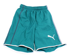 Puma Youth Boy's M Green Brief Lined Athletic Shorts Wicking